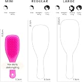 Tangle Teezer Mini Ultimate Detangler Runway Pink - Wet & Dry Hair Brush view 3