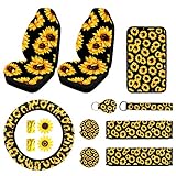 12PCS Sunflower Car Accessories Set Include Car