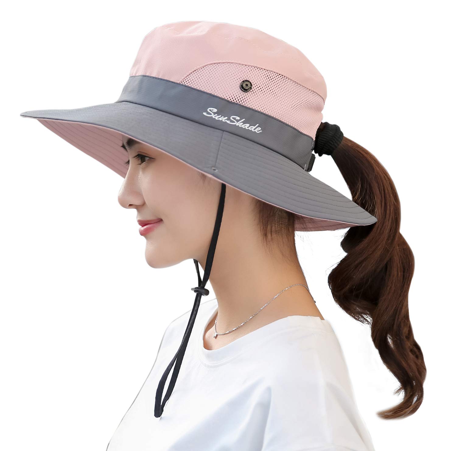 Women's Ponytail Sun Hat UV Protection 