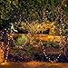 PwrSun 100 LED Solar String Lights, 39.1ft, Indoor/Outdoor, Waterproof, Auto Sensor, Warm White, Modern, Christmas
