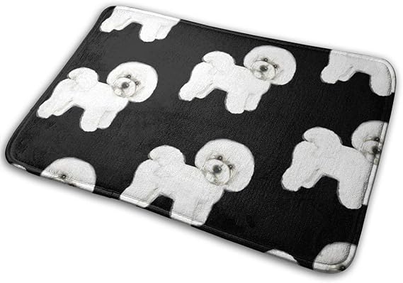 ONGH Memory Foam Badewanne-Dusche Bad Teppich, niedlichen Hund schwarz