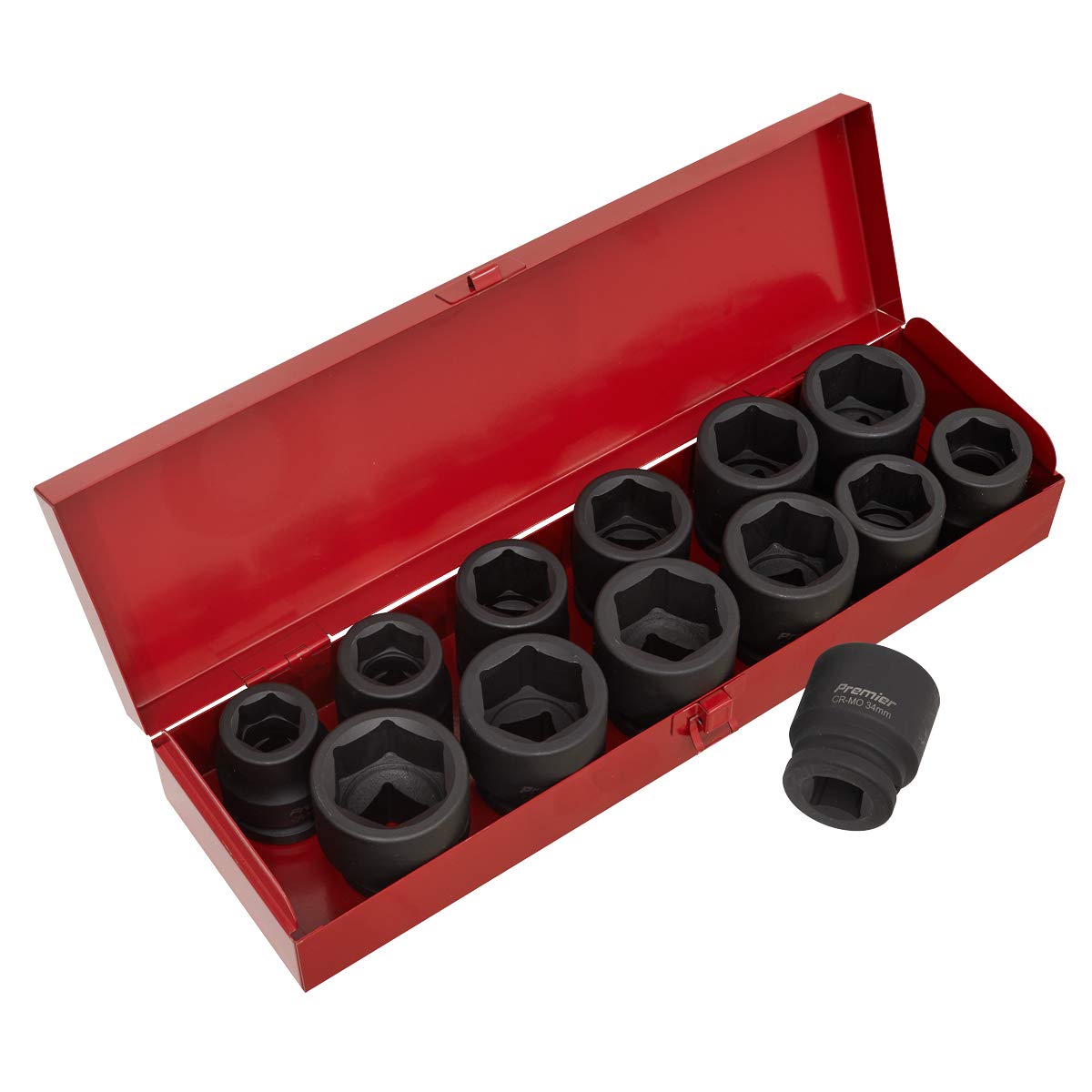 Sealey Ak686 Impact Socket Set 13Pc 3/4Sq Drive Metric/Imperial