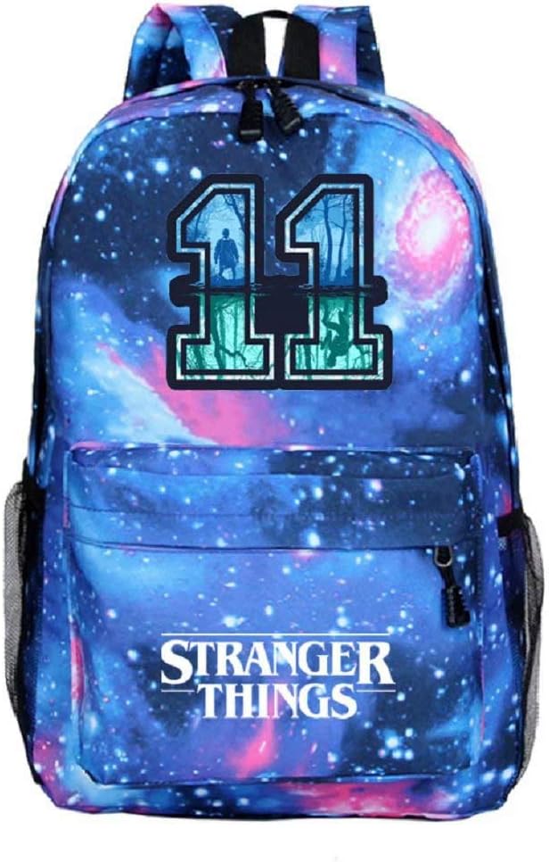 DarkT S-Stranger Thing-s Backpack Starry Sky Grey School Backpack Travel Backpack for Boys and Girls