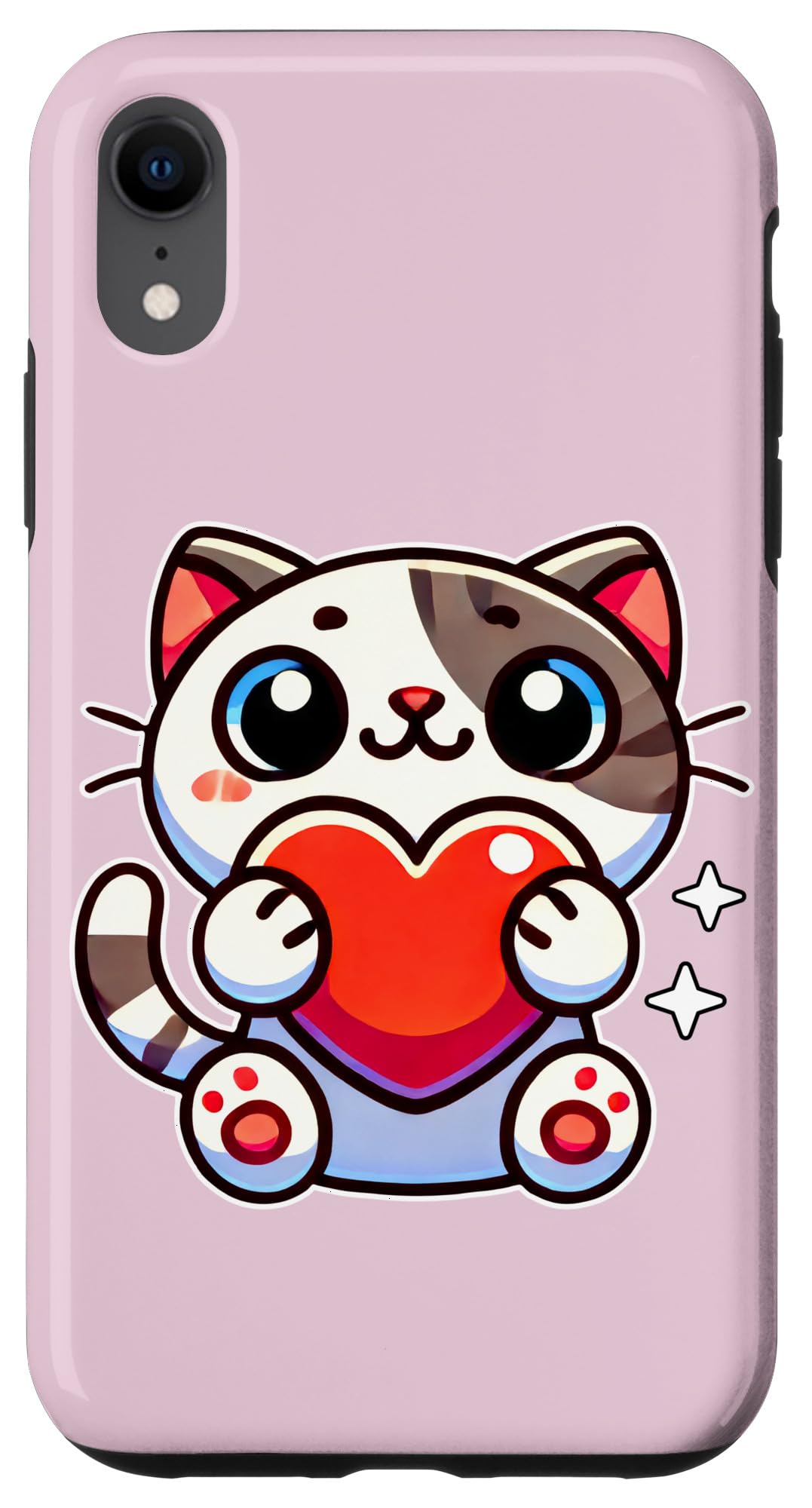 iPhone XR Cute Kitten Cat Heart Case