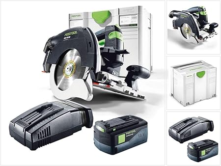 Festool Hkc 55 Li 5 2 Eb Basic Scie Circulaire Sans Fil Avec Boitier Systainer 1x Batterie Bp 18 Li 5 2 Ah As Chargeur Sca 8 Amazon Fr Bricolage