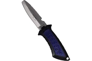 Scuba Choice Diving Low Volume Stainless Steel Blunt Tip BCD Knife, Blue