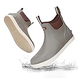 RIUETAR Men's Deck Boots – Waterproof Rubber
