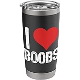 I Love Boobs Stainless Steel Insulated Tumbler