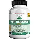 Vertigenics Max – Brain & Focus Support Supplement – Extra Strength Neuro Formula with Vitamins, Minerals & Herbal Blend – Supports Clarity, Alertness & Energy – 60 Capsules (1)