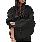 GORGLITTER Women's Oversized Trench Coat Fall 2025 Button Up Jacket Long Sleeve V Neck Peacoats
