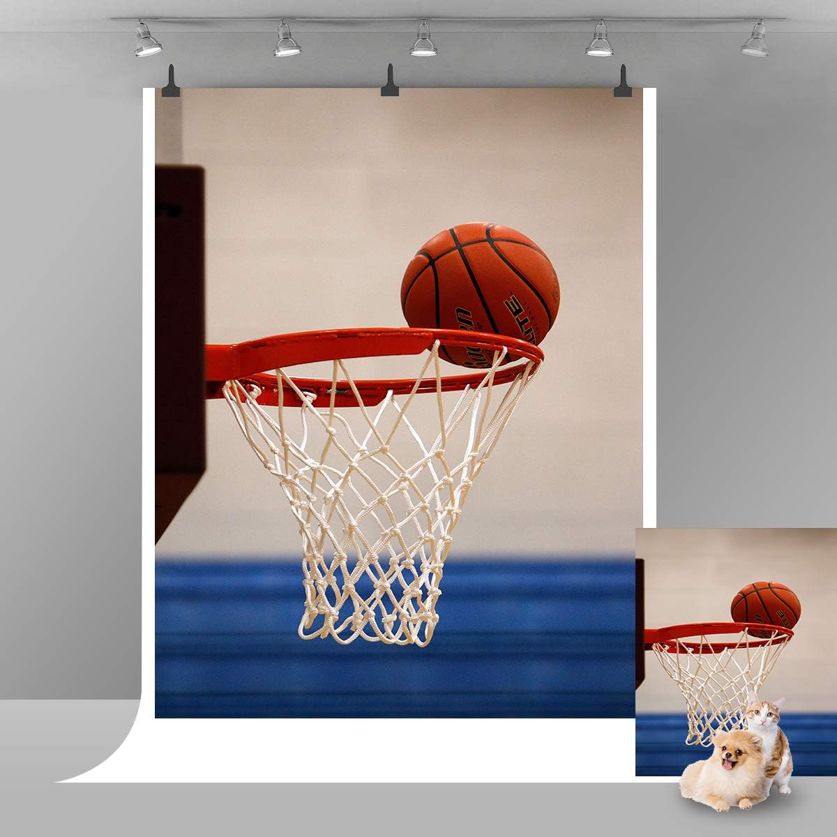 Fondo de Baloncesto para fotografía Deportiva con Fondo para niños ...