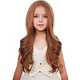 PATTNIUM Dark Orange Wig for Women Long Curly Ginger Wigs Middle Part Auburn Wigs Heat Resistant Synthetic Wig