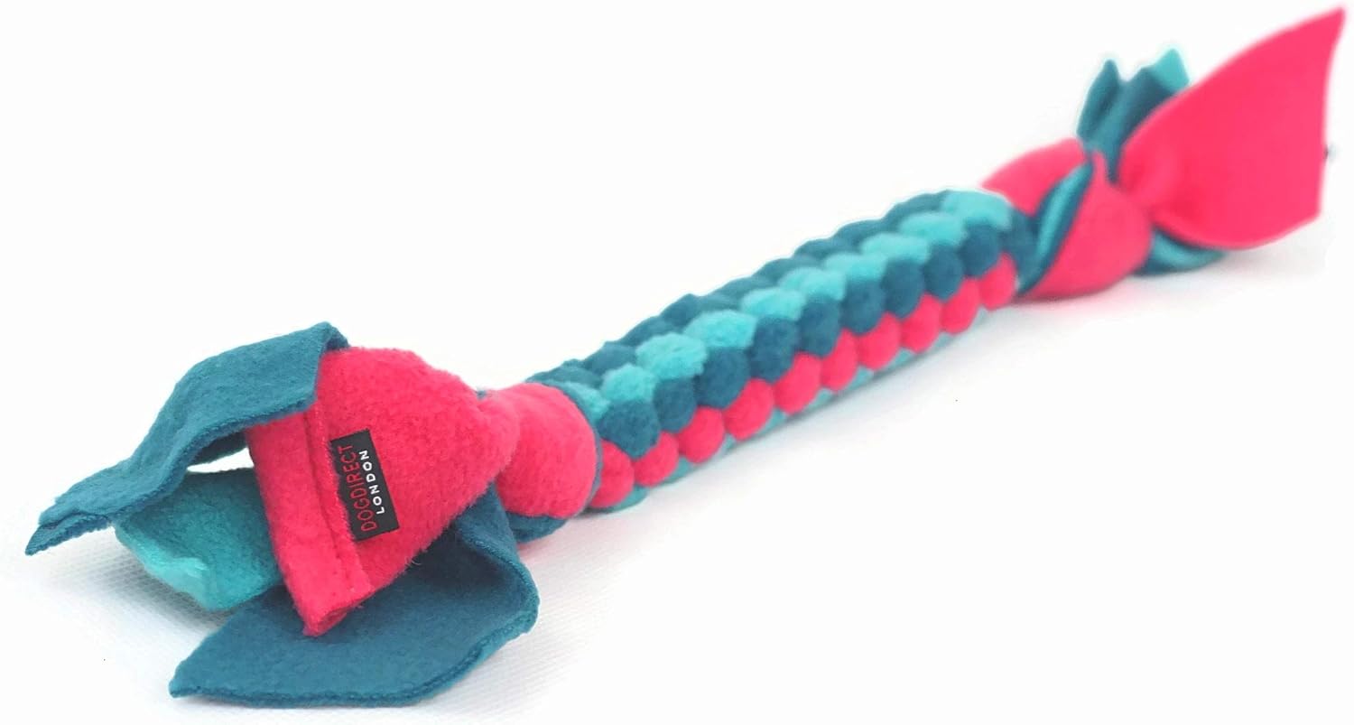 DogDirect London, DOG TUG TOY Tugger Tug Chase Rope SMALL 45cm/17in, LARGE 75cm/29in, Soft
