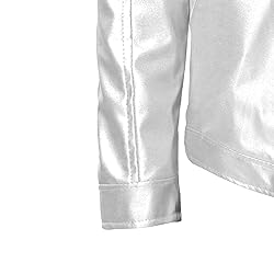 SWJGLITTR Men Slim Fit Motorcyle Leather Jacket