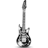 Inflatable Guitar | Blow Up Guitar Prop | Party Decorations | 37 Inches (Black)