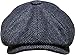 KBETHOS KBW-317 Blk L/XL Ascot Ivy Button Newsboy Hat
