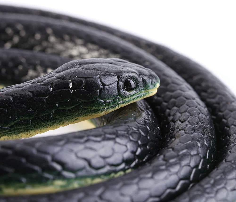 YKKJ Rubber Snake Model, Simulated Snake Model Animal Prank for Halloween, April Fool's Day, Scary Props, Children, Garden, Party, Scary Trick (120 cm) Party Accessories & Decoration
