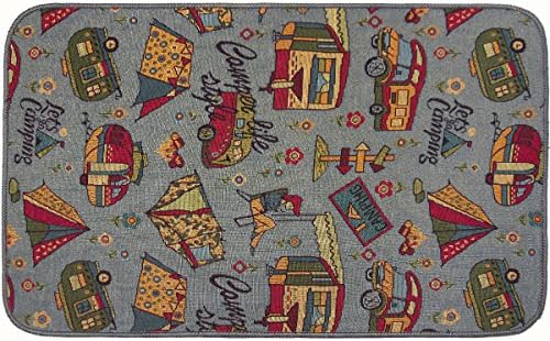 Runner Camp Wohnwagen Teppich Farbe Grau 52x85cm 950g M Camping