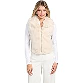 GUESS womens Sleeveless Amari Faux Fur Vest