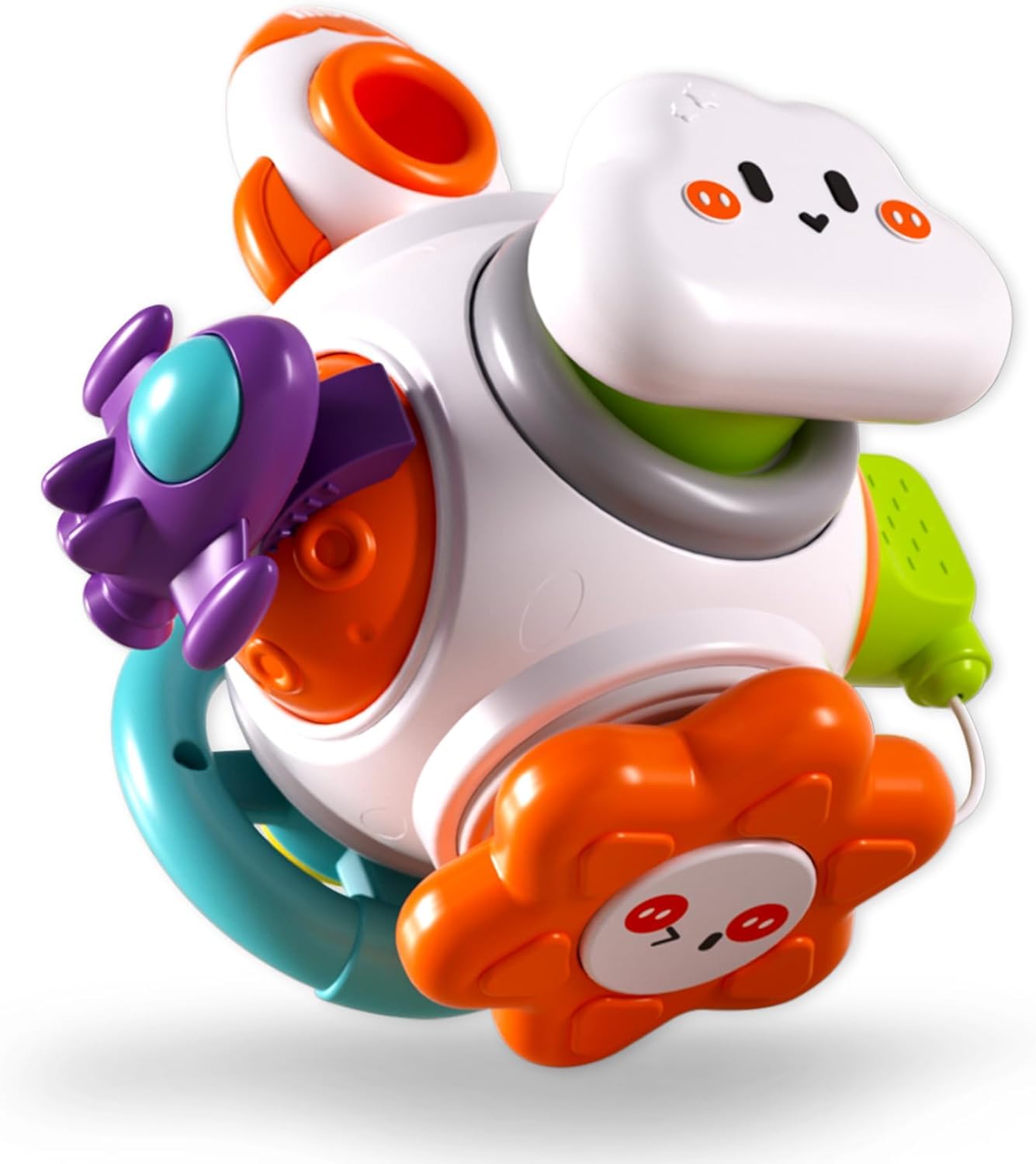 Montessori Sensory Toys for Toddlers 1-3 Travel Activities Busy Board Cube - Baby Gifts for 18+ Months 1 2 One Year Old Infant Boys Girls - Airplane Plane Car Travel Toys Educational Learning