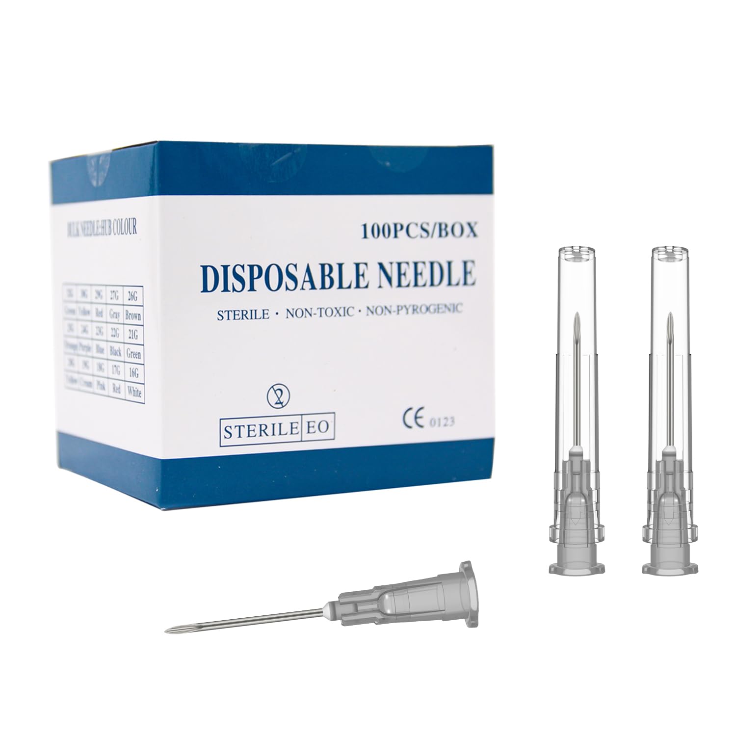 Photo 1 of 100 Pack 27 Gauge 1/2 inch Needle, Luer Lock Industrial Dispensing Accessories, Individual Package