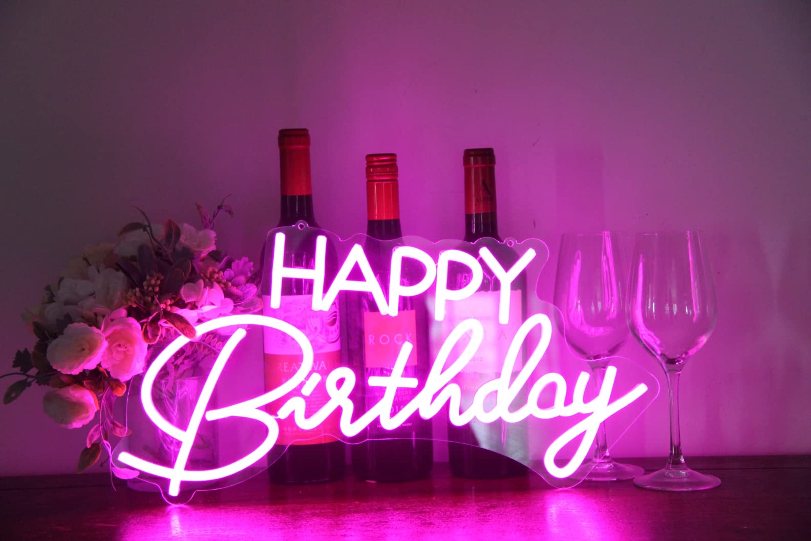 LED Neon Sign Night Light for Wall Party Décor Bedroom Room Bar Wedding Home Birthday Art Decoration Christmas with USB Chain Light modulator 5v