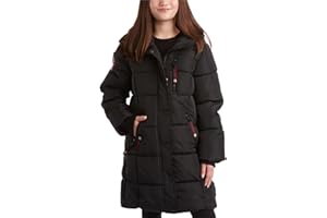 CANADA WEATHER GEAR Girls’ Winter Coat – Stadium Length Quilted Puffer Parka Jacket (4-16)