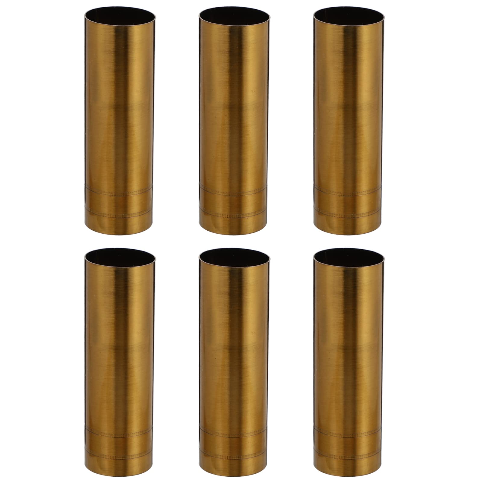 Brass Chandelier Candle Light Cover Sleeves Candelabra Base 6pcs