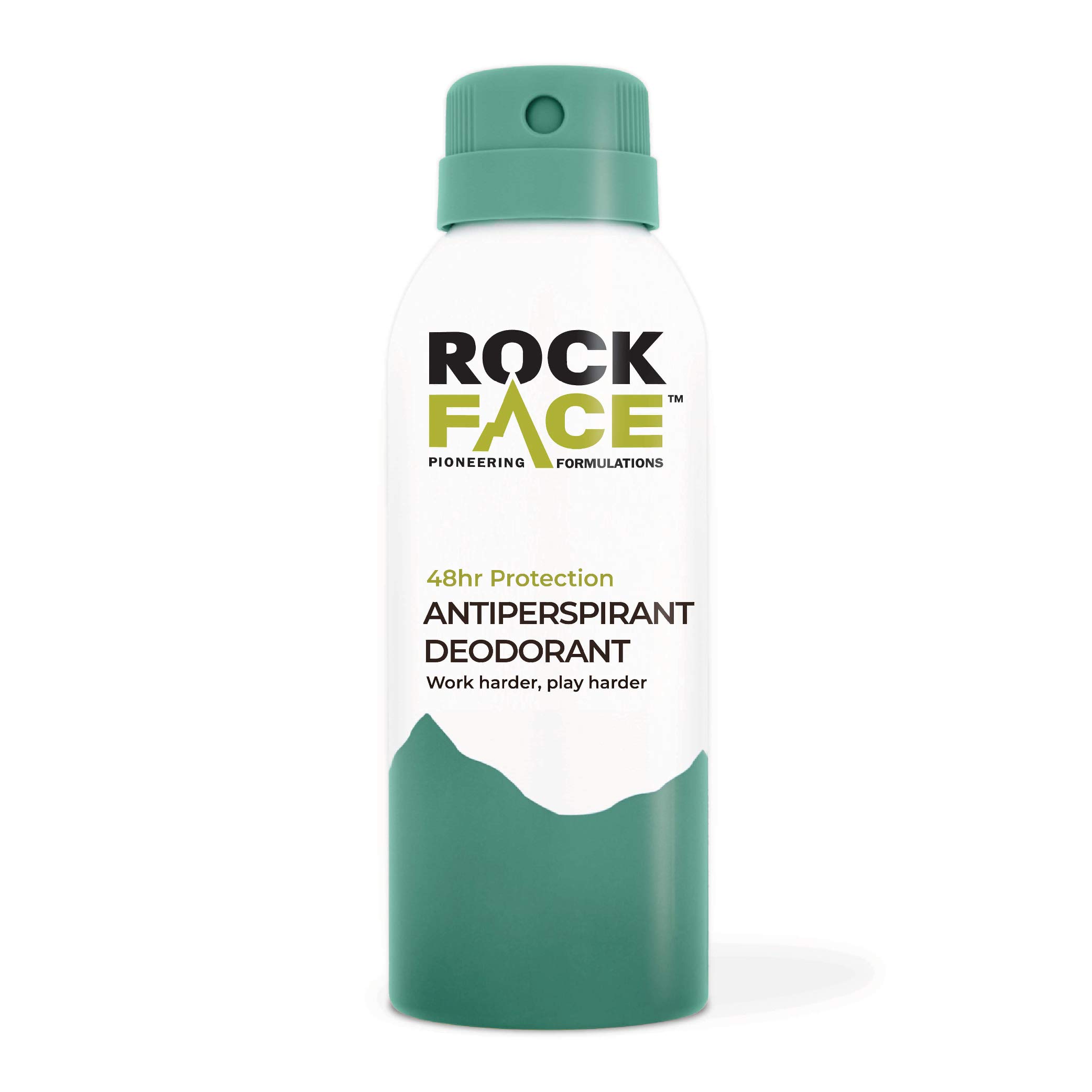 Rock Face Antiperspirant for Men 150ml | Fresh Citrus Scent | Fast Absorbing | Non-Staining | 48 Hour Protection
