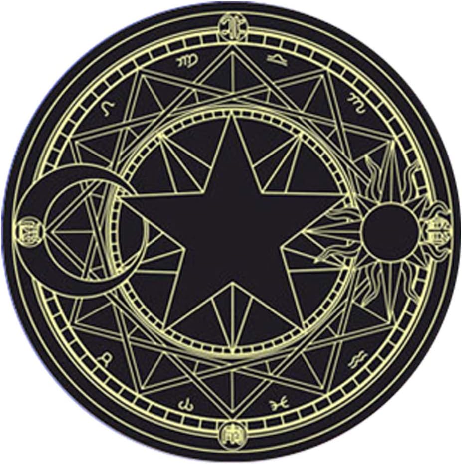 Amazon Chu チュッ カーペット魔法陣 防音対策マット ブラック ラグ カーペット オンライン通販