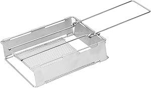 Toaster Rack, Easy To Store Toaster, Convenient To Operate Outdoor Foldable Stainless Steel Bread Toaster for Camping Hiking