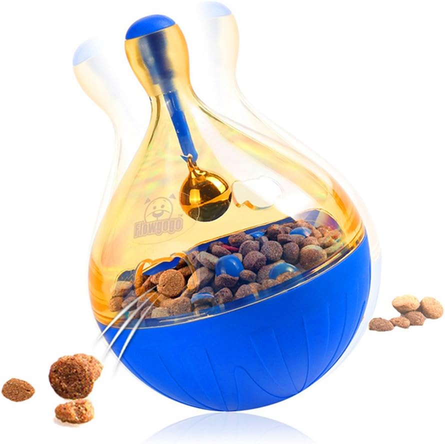 Dog Dispenser Toy, IQ Treat Food Dispensing Dog Toy Ball, Fun,Puzzle and Interactive for Boredom