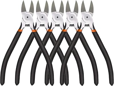BOENFU 5 Pack Wire Cutters 6 Inch Flush Cutters Precision Side Cutter