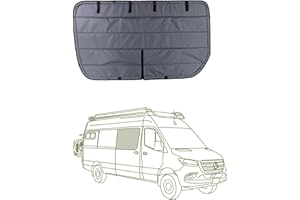 VanEssential Insulated Magnetic Blackout Window Cover Designed for Mercedes-Benz NCV3 & VS30 Sliding Door with Bare Metal Frame ONLY (Van Years 2007 to Current Year) - Charcoal Gray