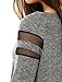 Allegra K Woman Mesh Panel Raglan Sleeves Scoop Neck T-Shirt