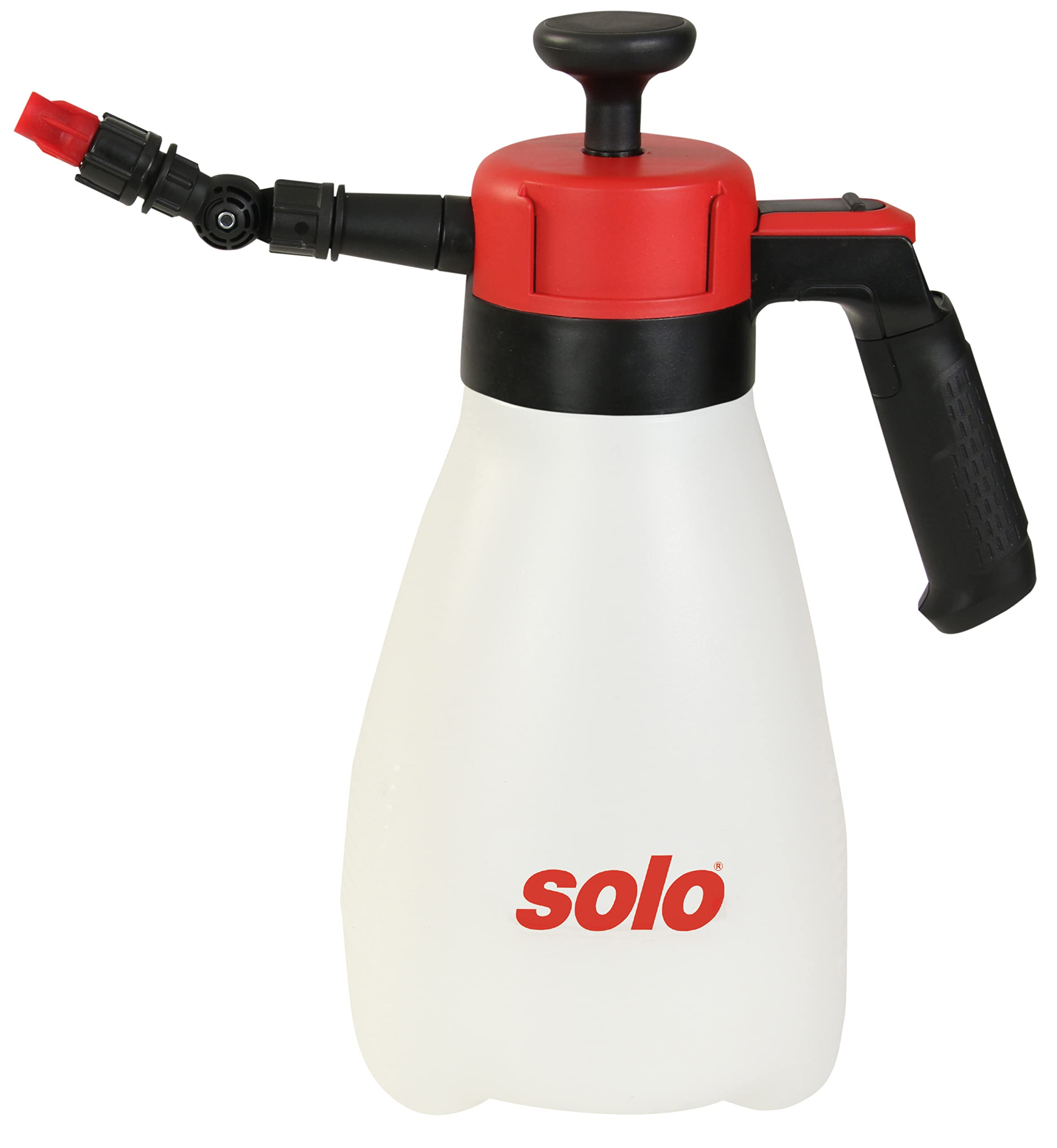 Solo 202C Pressure Sprayer 2 Litres with Articulated Joint and Adjustable Nozzle - Sprayer for Garden, Balcony and Household, White