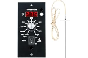 UNIDANHO Digital Elite Thermostat Control Panel Replacement BAC236 Controller for Traeger Wood Pellet Smoker with 7" RTD Temperature Probe Sensor BAC194 Grill Accessories