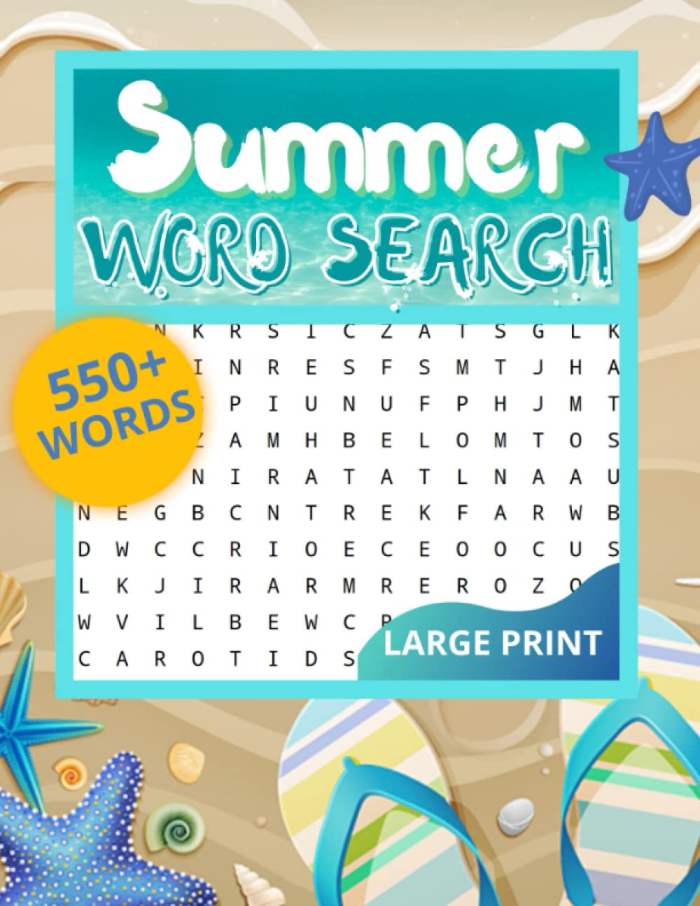 summer word search large print summer word find puzzles for adults teens and kids word search for adults large print publishing grand brook 9798810670490 amazon com books