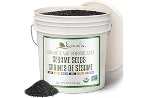 Kevala Organic Black Sesame Seeds 4 Lb (1.81kg) (RAW)