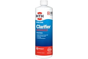 HTH 67212 Swimming Pool Care Clarifier Advanced - Crystal Clear Water in 24 Hours; Restores Clarity & Sparkle to Dull, Hazy or Cloudy Pool Water, Improves Filter Efficiency, Fast Acting