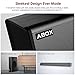 2.1 Channel Soundbar with Subwoofer, ABOX 120W Sound Bar for TV, Wireless & Wired Home Theater Surround Sound, 5 Input with Remote Control, Wall Mountable