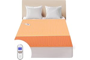 Bwarm Premium Multi-Zone Electric Heated Mattress Pad Twin XL Size, 39" x 80", 9 Heat Settings, 1-12 Hours Auto Off, Individual Body and Feet Settings, Removable Comfort Layer, Machine Washable