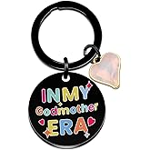 Godmother Proposal Gift Godmother Gift in My Godmother Era Keychain God Mother Gifts for Women God Mommy Proposal Gifts from Godchild Goddaughter Godson Christian Baptism Mothers Day Presents for Her