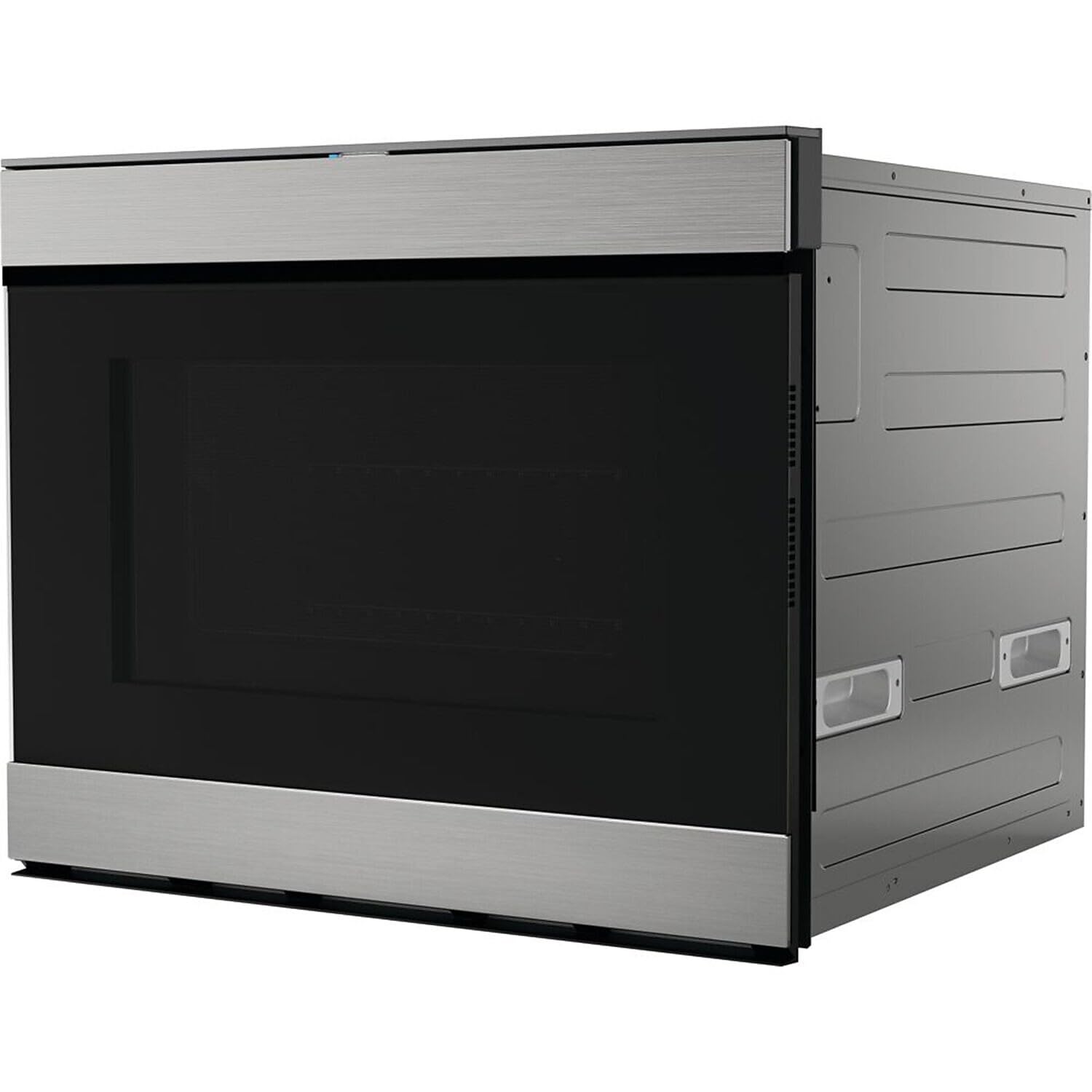 SHARP SMD2499FS Smart Convection Microwave Drawer Oven with Easy Wave Open, 24-inch, 1.4 Cubic Feet, 950 Watt, Concealed Glass Touch Control Panel, Works with Alexa Certified, Edge to Edge Black Glass