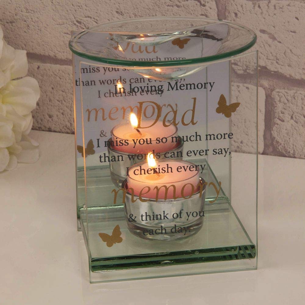 Widdop DAD MEMORIAL THOUGHTS OF YOU BUTTERFLY OIL BURNER