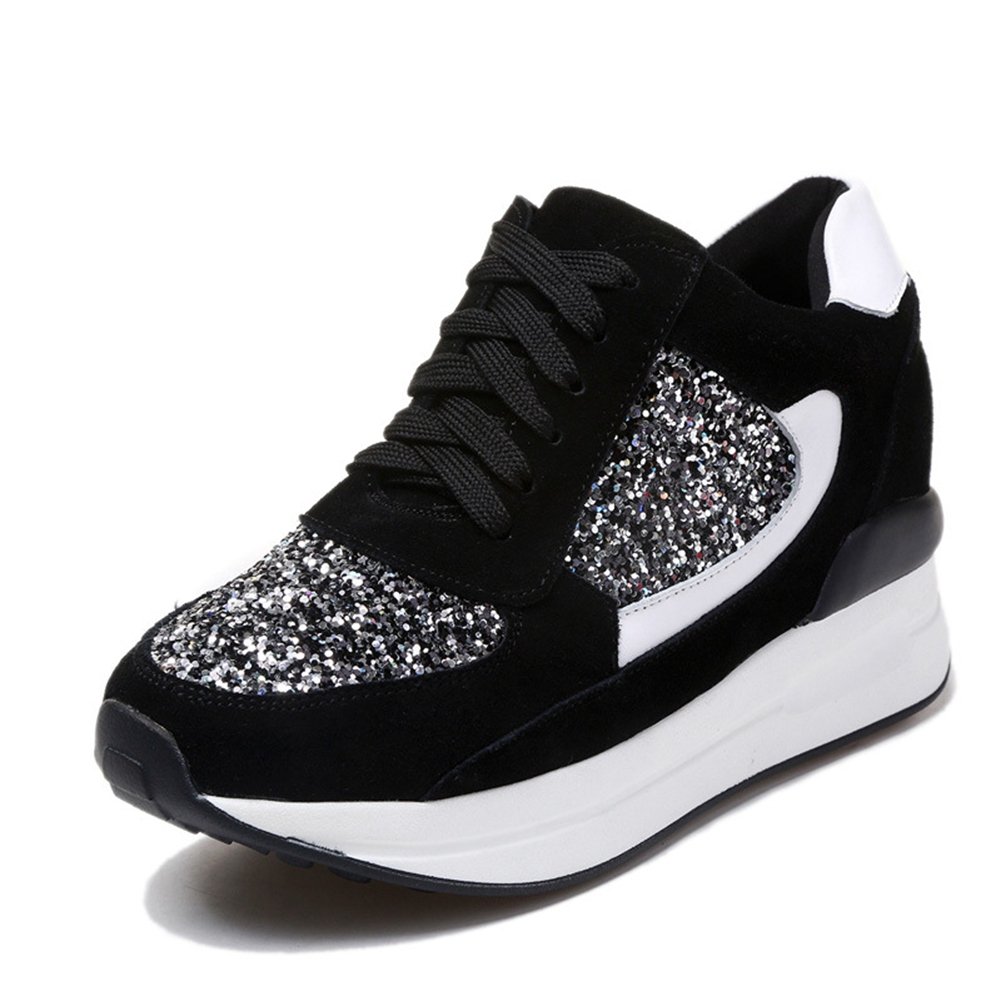 Giy Womens Ladies Hidden Heel Platform Tennis