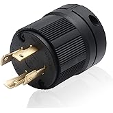 STARELO Locking NEMA L14-30P Generator Extension Cord End Male Plug 30A 125/250V 3 Pole 4 Wire Grounding Electrical Replaceme