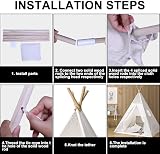 Trafagala Kids Teepee Tent White 160cm Indoor Outdoor Playhouse Wigwam view 3