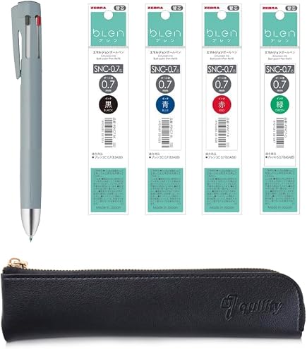Amazon.com : QULLITY ZEBRA Blen4+S Black 0.7mm multifunction Pen