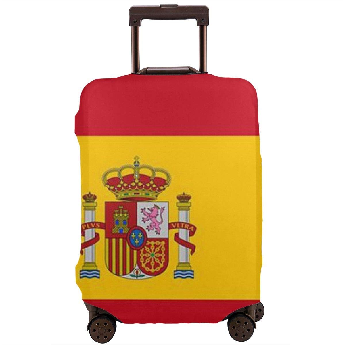 HUAJOK Spanish Flag Travel Luggage Cover Baggage Suitcase
